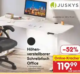 Netto Marken-Discount Juskys höhenverstellbarer schreibtisch office Angebot