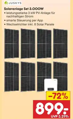 Netto Marken-Discount Juskys solaranlage set 3000w Angebot