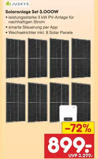 Netto Marken-Discount Juskys solaranlage set 3000w Angebot