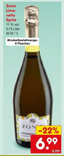 Netto Marken-Discount Zonin limonetto spritz Angebot
