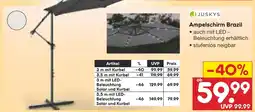 Netto Marken-Discount Juskys ampelschirm brazil Angebot