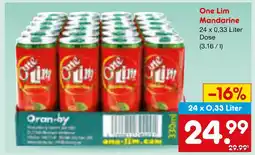 Netto Marken-Discount One lim mandarine Angebot