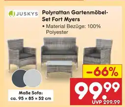 Netto Marken-Discount Juskys polyrattan gartenmöbel-set fort myers Angebot