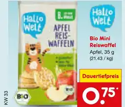 Netto Marken-Discount Hallo welt bio mini reiswaffel Angebot