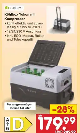 Netto Marken-Discount Juskys kühlbox yukon mit kompressor Angebot