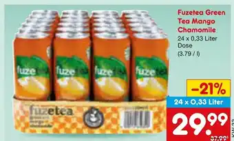 Netto Marken-Discount Fuzetea green tea mango chamomile Angebot