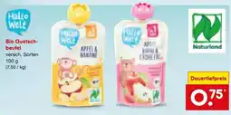 Netto Marken-Discount Hallo welt bio quetschbeutel Angebot