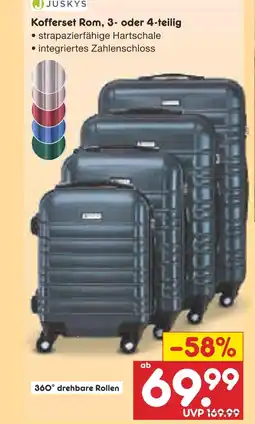 Netto Marken-Discount Juskys kofferset rom, 3- oder 4-teilig Angebot