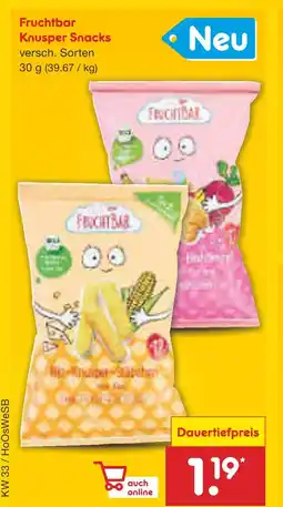 Netto Marken-Discount Fruchtbar knusper snacks Angebot