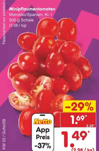 Netto Marken-Discount Minipflaumentomaten Angebot