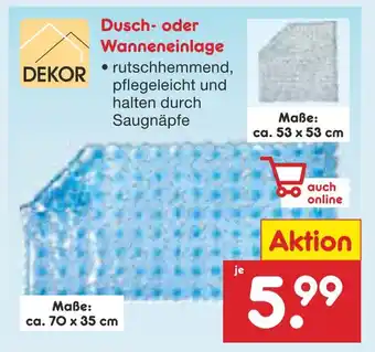 Netto Marken-Discount Dekor dusch- oder wanneneinlage Angebot