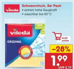 Netto Marken-Discount Vileda schwammtuch, 5er pack Angebot