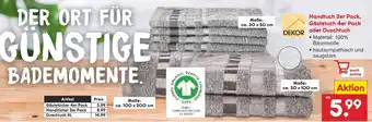 Netto Marken-Discount Dekor gästetücher 4er pack Angebot