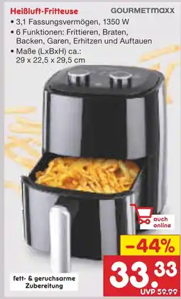 Netto Marken-Discount Gourmetmaxx heißluft-fritteuse Angebot