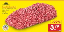 Netto Marken-Discount Gut ponholz hackfleisch gemischt Angebot