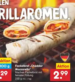 Netto Marken-Discount Fackelbrot 'cheddar mozzarella' Angebot