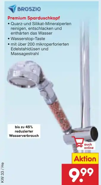 Netto Marken-Discount Broszio premium sparduschkopf Angebot