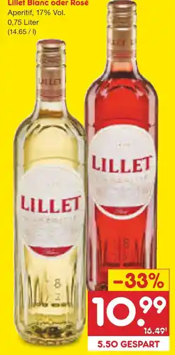 Netto Marken-Discount Lillet blanc oder rosé Angebot