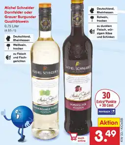 Netto Marken-Discount Michel schneider dornfelder oder grauer burgunder qualitätswein Angebot