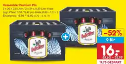 Netto Marken-Discount Hasseröder premium pils Angebot