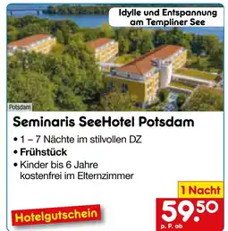 Netto Marken-Discount Netto-reisen seminaris seehotel potsdam Angebot