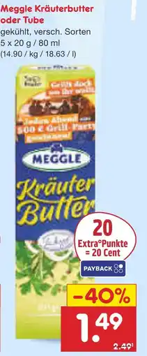 Netto Marken-Discount Meggle kräuterbutter oder tube Angebot