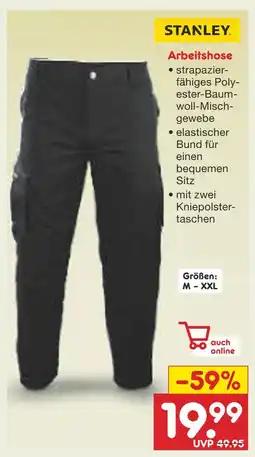 Netto Marken-Discount Stanley arbeitshose Angebot