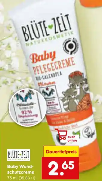 Netto Marken-Discount Blüte zeit baby wundschutzcreme Angebot
