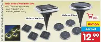 Netto Marken-Discount Solar boden/wandlicht 2in1 Angebot