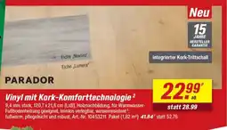 toom Baumarkt PARADOR Vinyl mit Kork-Komforttechnologie Angebot