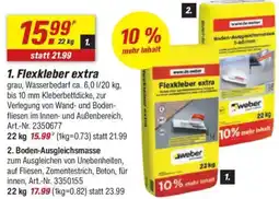 toom Baumarkt weber Flexkleber extra Angebot