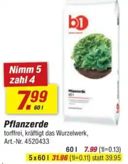 toom Baumarkt b1 Pflanzerde Angebot