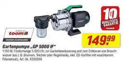 toom Baumarkt Gartenpumpe „GP 5000 IF" Angebot