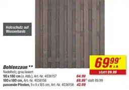toom Baumarkt Bohlenzaun Angebot