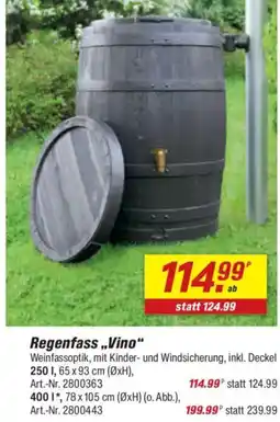 toom Baumarkt Regenfass „Vino" 250 l Angebot