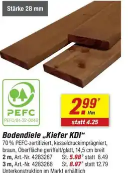 toom Baumarkt Bodendiele „Kiefer KDI" Angebot