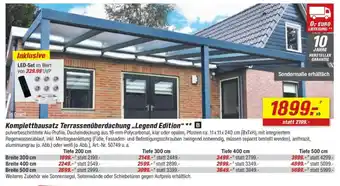 toom Baumarkt Komplettbausatz Terrassenüberdachung „Legend Edition“ Angebot