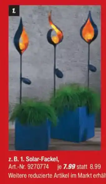 toom Baumarkt Solar-Fackel Angebot