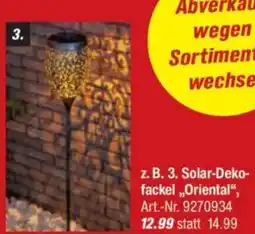 toom Baumarkt Solar-Deko- fackel „Oriental", Angebot