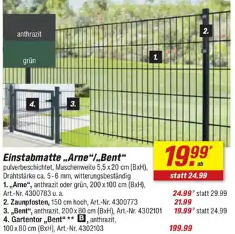 toom Baumarkt Einstabmatte „Arne“/„,Bent" Angebot