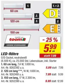 toom Baumarkt LED-Röhre Angebot