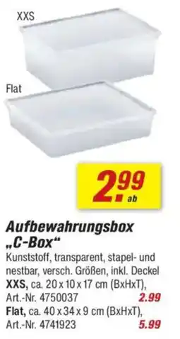 toom Baumarkt Aufbewahrungsbox „C-Box" Angebot