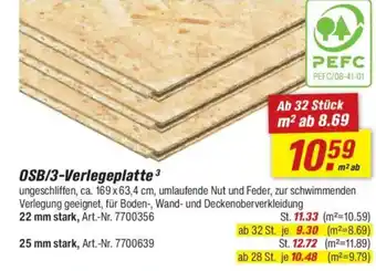toom Baumarkt OSB/3-Verlegeplatte Angebot