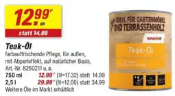 toom Baumarkt toom Teak-Öl Angebot