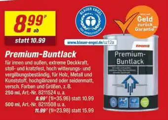 toom Baumarkt toom Premium- Buntlack Angebot