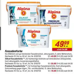 toom Baumarkt Alpina Fassadenfarbe Angebot