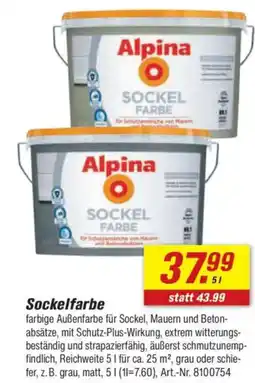 toom Baumarkt Alpina Sockelfarbe Angebot