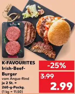 Kaufland K-FAVOURITES Irish-Beef Burger Angebot