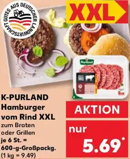 Kaufland K-PURLAND Hamburger vom Rind XXL Angebot