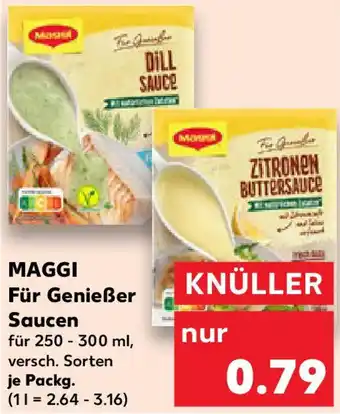 Kaufland MAGGI Für Genießer Saucen Angebot